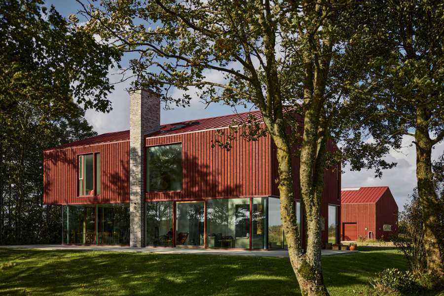 Ein Haus so rot, dass Snoopy davon „träumen“ würde,